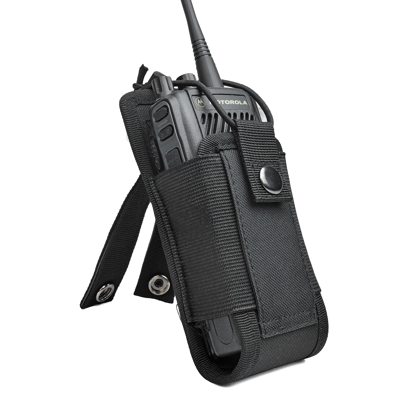 Étui pour radio portable, pochette tactique MOLLE pour radio amateur, support en nylon pour radio Baofeng Motorola Uniden Cobra Midland