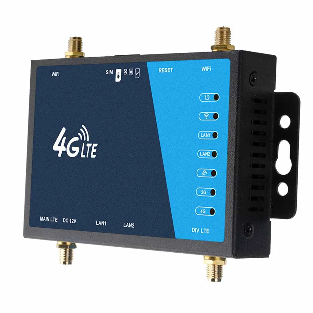 Sim Antena, Proteção Firewall, Grau Industrial, 4G Banda Larga, LTE CPE, 4G