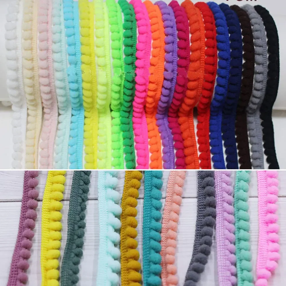 SOOKOO Cinta De Costura Hecha A Mano Con Pompón De Arco Iris, 5 Yardas