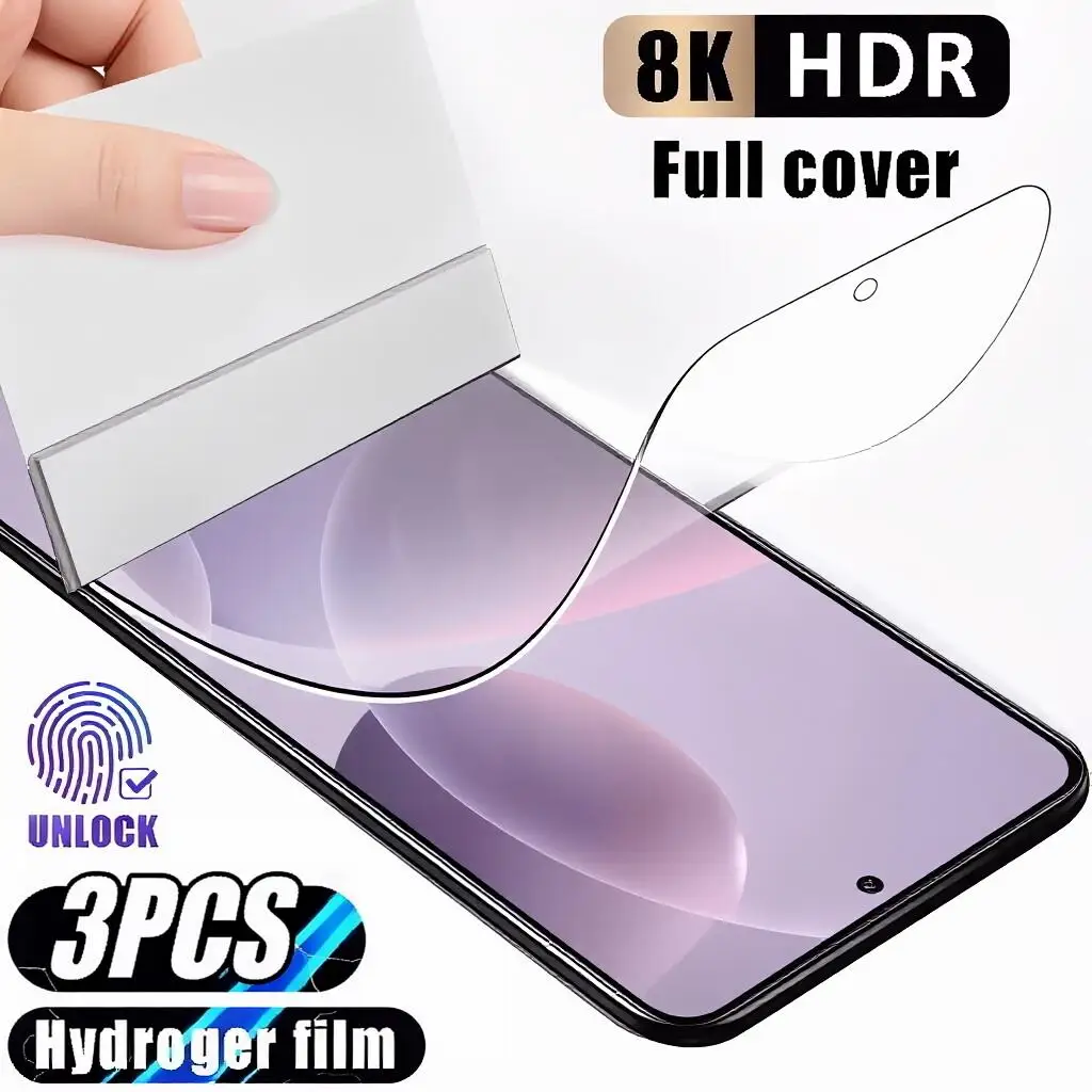 3-Pack Hydrogel Screen Protector Set