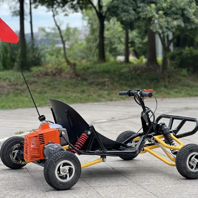 63.3Cc Gasoline 2 Stroke Mini Kart Kit Off-Road Kart for Sale Off-Road Adventure Extreme Power