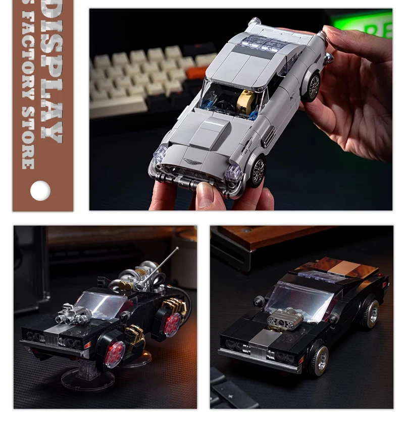 NEW High-tech Future Cars Building Blocks Model Science Fiction Vehicle Bricks 2 In 1 Racing Children Toys Adult Kids Gifts