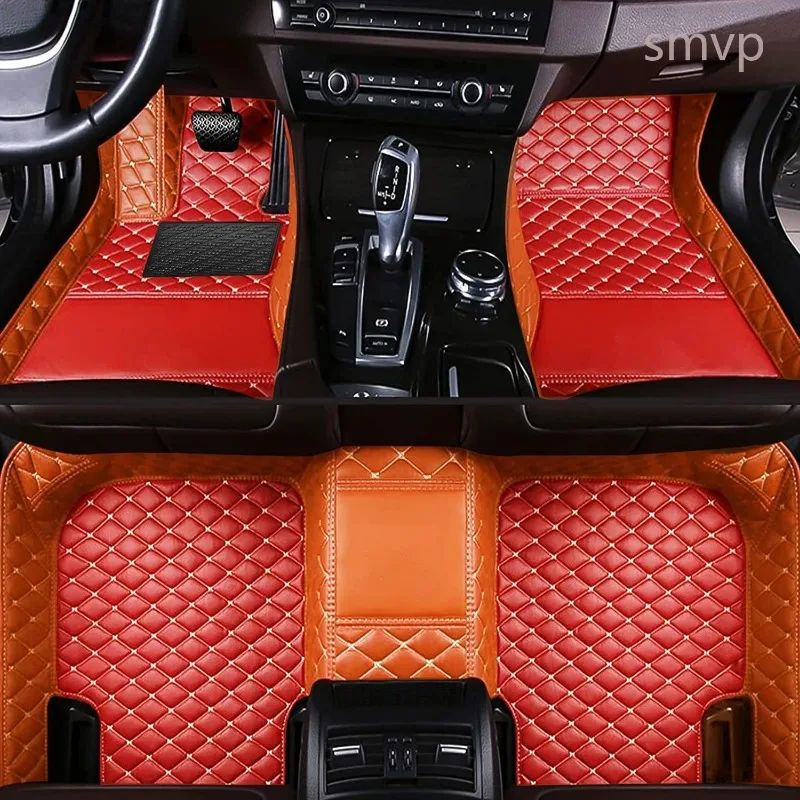 

For Hyundai Encino Hybrid 2020 Car Floor Mats Interior Accessories Auto Custom Leather Carpets Styling Waterproof Decoration