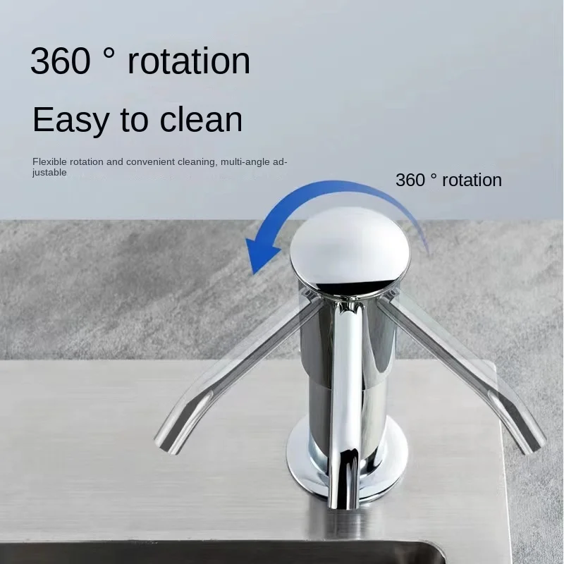 Description Picture 2 of itemKitchen sink soap dispenser soap dispenser extension tube detergent detergent presser Dish basin pressure extractor