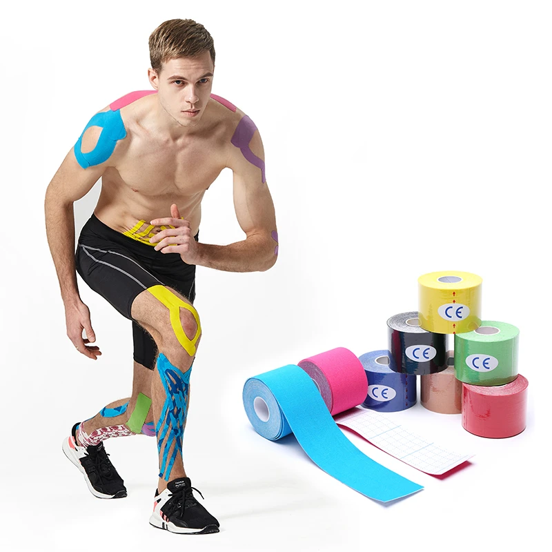 SportsKinesiologyTapeAthleticRecoveryMedicalSelfAdherentBandageWrapsWaterproofCotton
