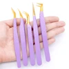 AILEISHI Eyelashes Tweezers Stainless Steel Superhard Tweezers High Precision Anti-static Tweezers For Eyelash Extensions Tools 4