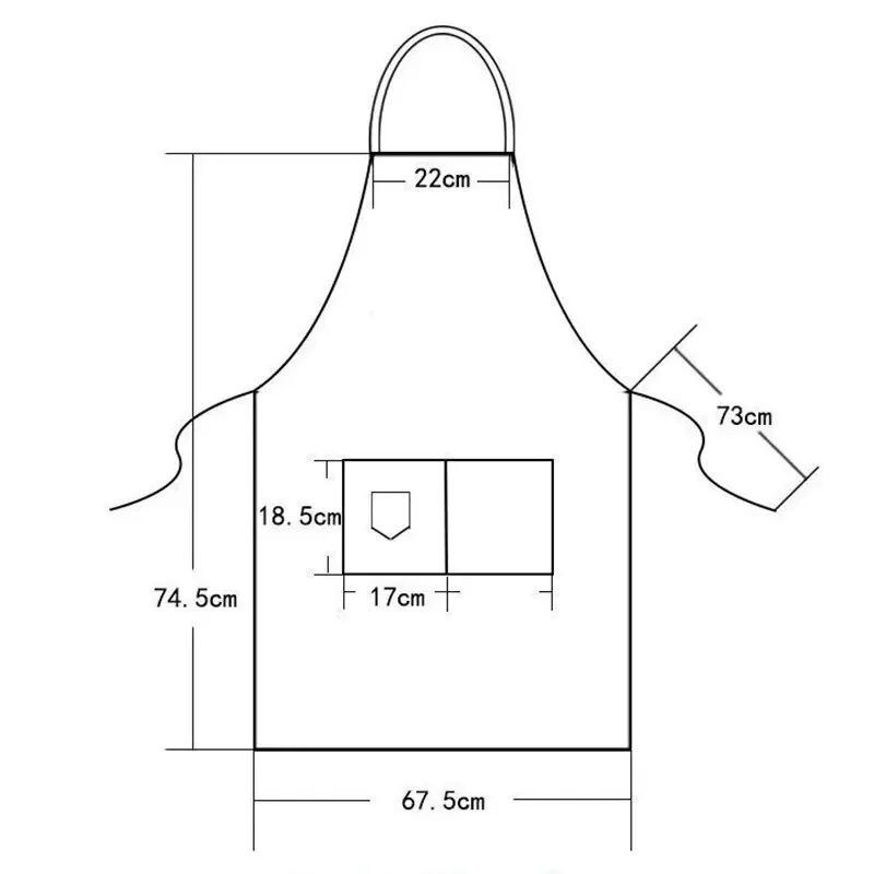 1pc Adjustable Chef Apron with Pockets,Professional Work Apron for Cooking, Baking, Gardening, BBQ, Coffee Shop, Studios Uniform
