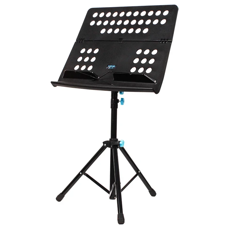

Double Layer Music Stand, Black Large Music Stand, Saxophone Guitar Music Stand, Bold and Thick, Portable Household Folding