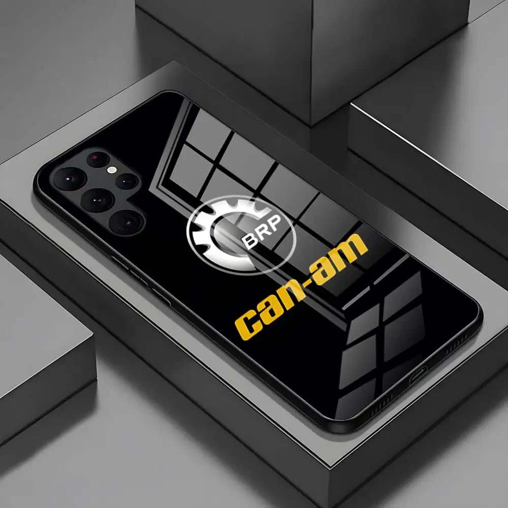 Can Am Team Glass Back Phone Case - Premium Protection Cover
