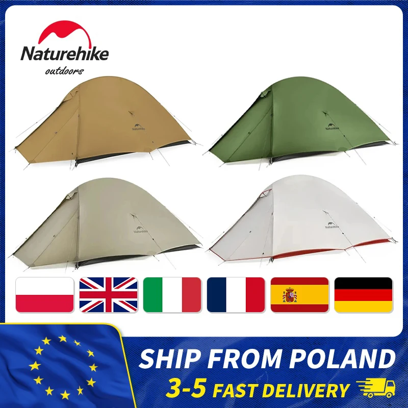 Camping Tent Naturehike Upgraded Cloud Up 2 Person Outdoor Ultralight Waterproof Free Standing Hiking Backpacking