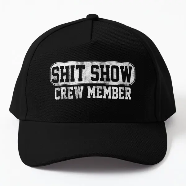 

Show Crew Member Baseball Cap Hat Mens Snapback Black Sport Casquette Solid Color Czapka Women Sun Casual Bonnet Spring