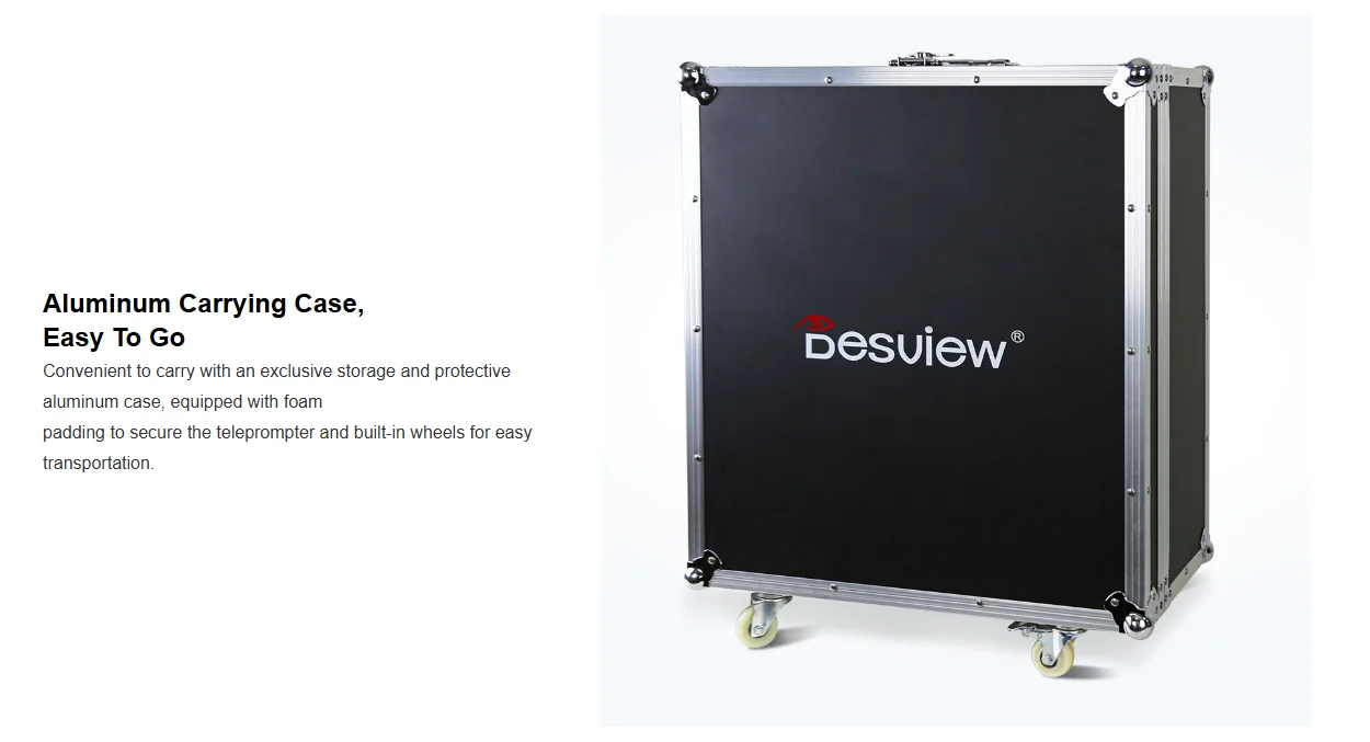 DT20-M Dual-Screen HDMI-compatible/3G-SDI High-Bright Teleprompter (20")
