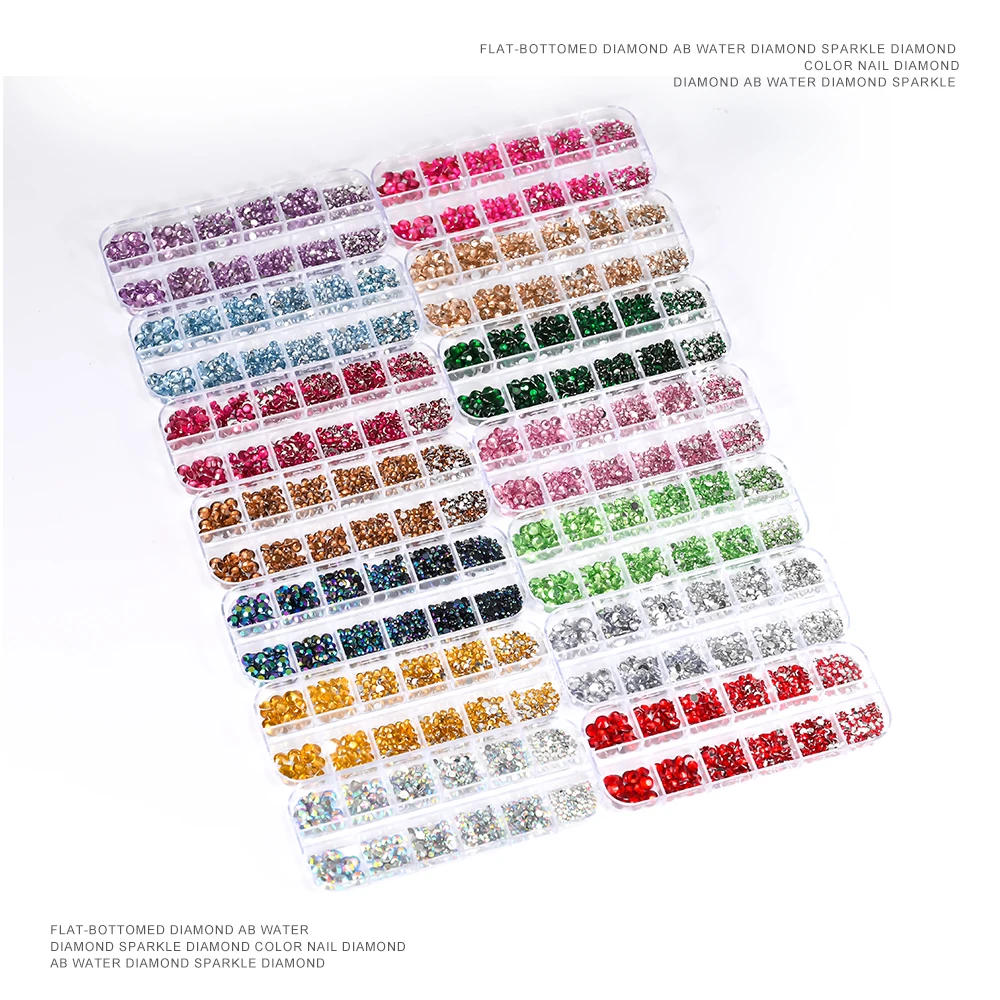 Sparkling Crystal Nail Art Rhinestones Kit with Tools