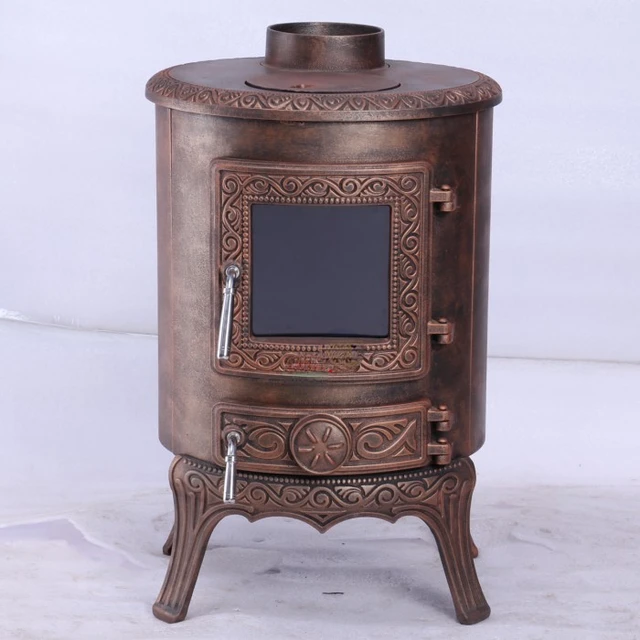 Independent cast iron kitchen stove, European style simple circular stove -  AliExpress