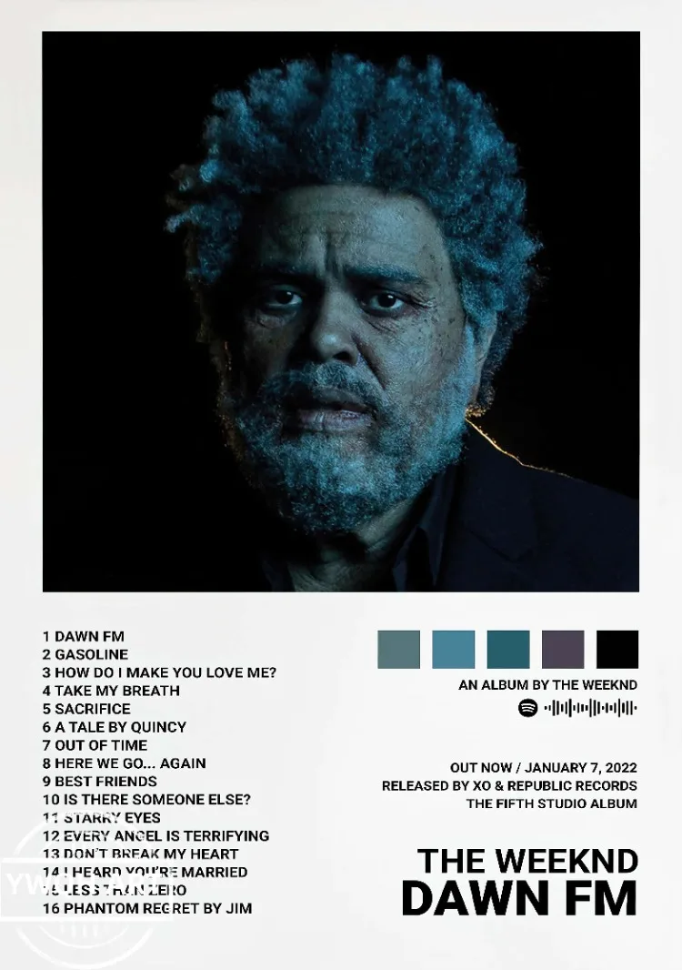 Star The Weeknd Hip Hop Art Print Posters for Living Room Canvas Painting Home Wall Decor Gift