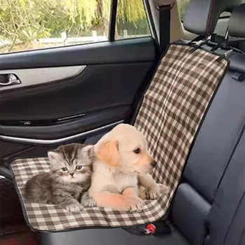 Car Waterproof Front Back Seat Pet Cover Protector Mat Rear Safety Travel Accessories for Cat Pet Carrier Car Rear Back Seat Mat 1
