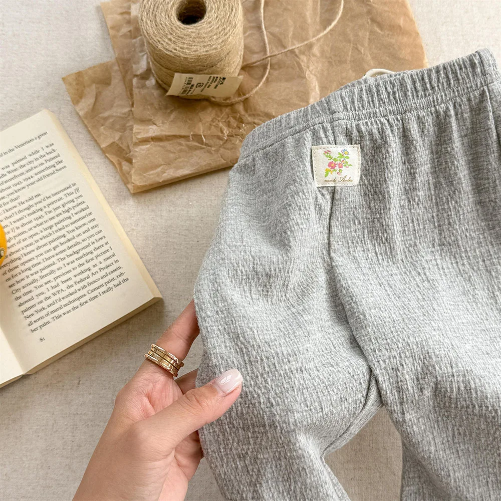 Girls Summer Casual Flared Leggings Ankle Pants