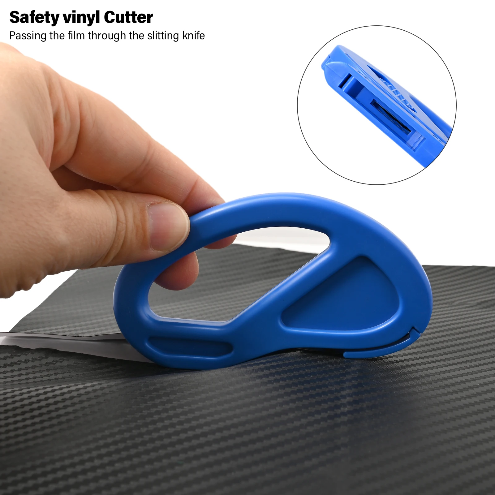 EHDIS Carbon Fiber Film Safety Snitty Knife Vinyl Decal Sticker Cutter Application Metal Blade Tint Tool Car Wrap Cutting Tool