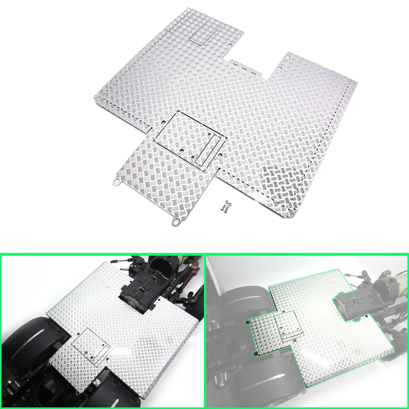 

1 шт. 6x4 металлическая противоскользящая декоративная крышка для 1/14 Tamiya RC грузовик прицеп самосвал Scania MAN Benz Actros Volvo