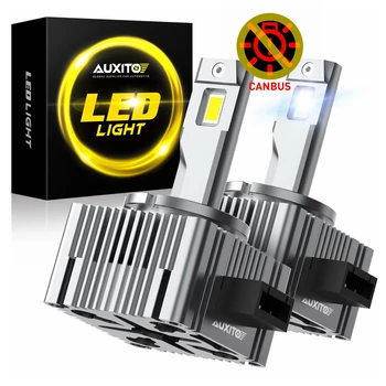AUXITO 2Pcs D1S D3S Canbus LED Headlight HID D1S D3S 6000K Bulb 12V 24V Super Bright Plug and Play for Audi BMW VW Mercedes Benz 1