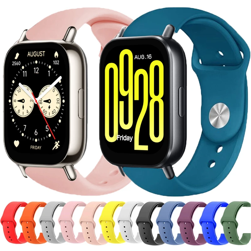 Breathable Silicone Sports Watch Band, 22mm