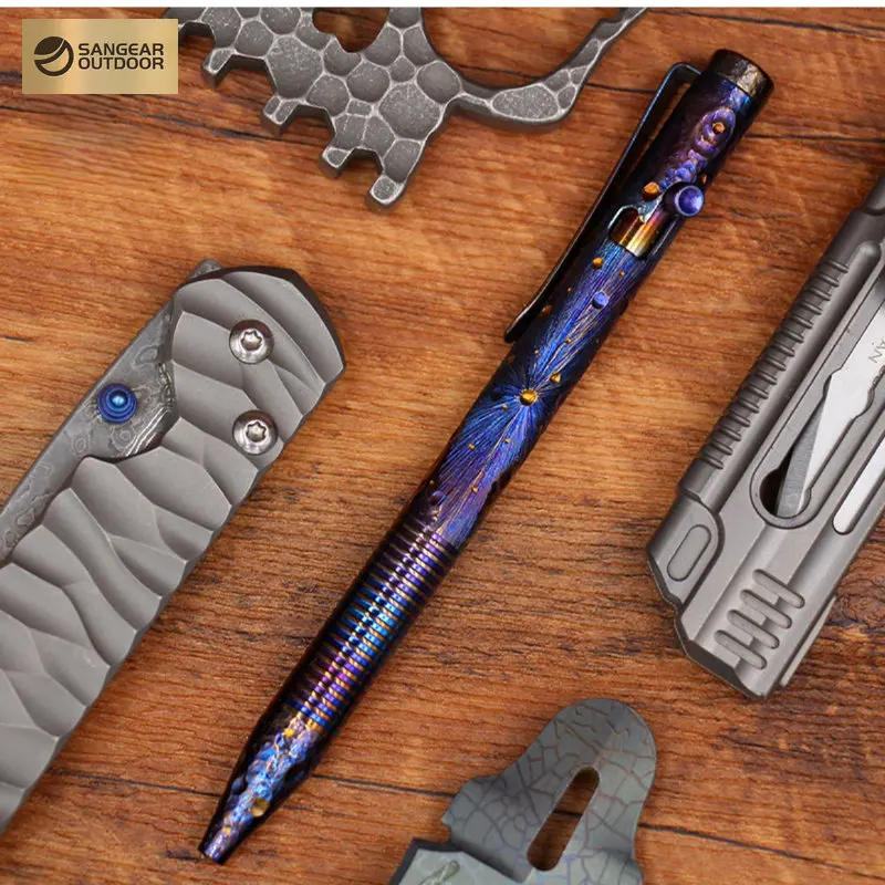 

Multi-functional EDC Limited Edition Titanium Alloy Tactical Pen Self Defense Neutral Signature Pen Hand Outdoor Tool