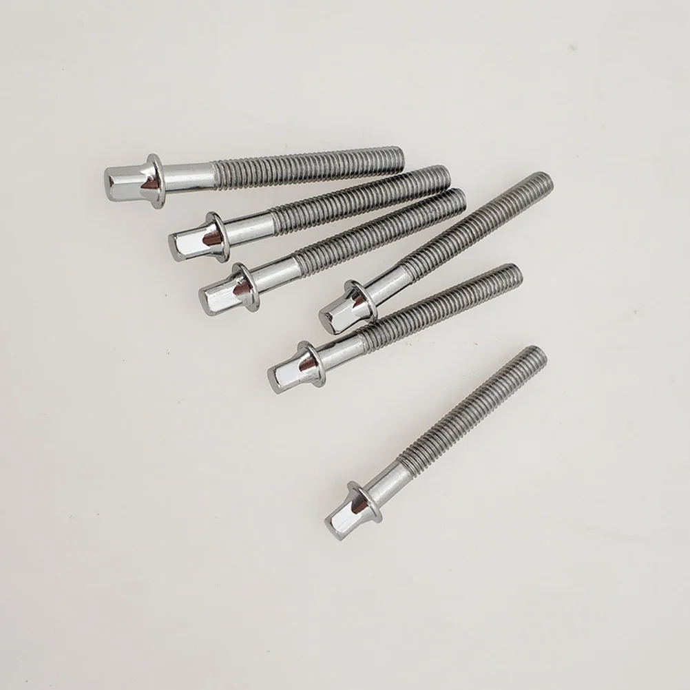 

Tension Rods for Drums, 6Pcs Drum Tension Rod Percussion Replacement Accessory Drum Short Screws, 60mm/ 2 4in