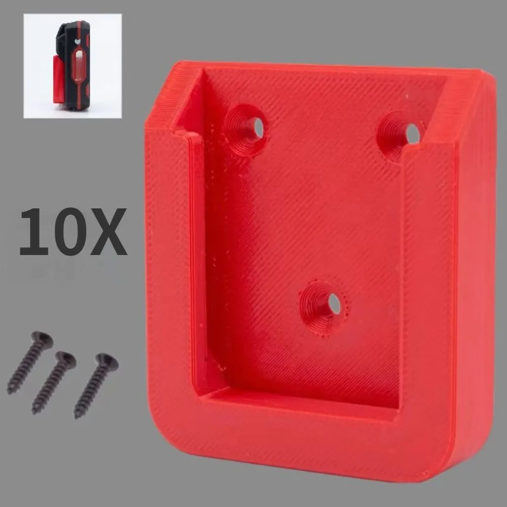 10 Pack For LIDL Parkside x20 TEAM Drill Performance Battery Holder Battery Mount Quick Pull  RED  Accessories