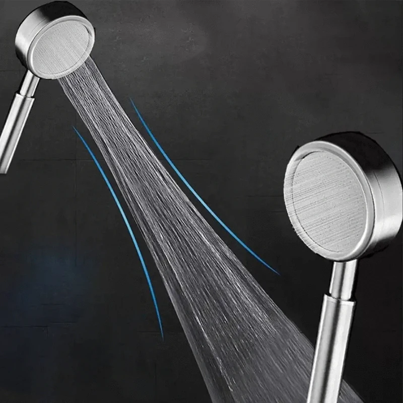 BAOKEMO Stainless Steel Bathroom Handheld Shower Head High Pressure Water Saving Sprayer Nozzle Supercharged Rainfall Modes 6