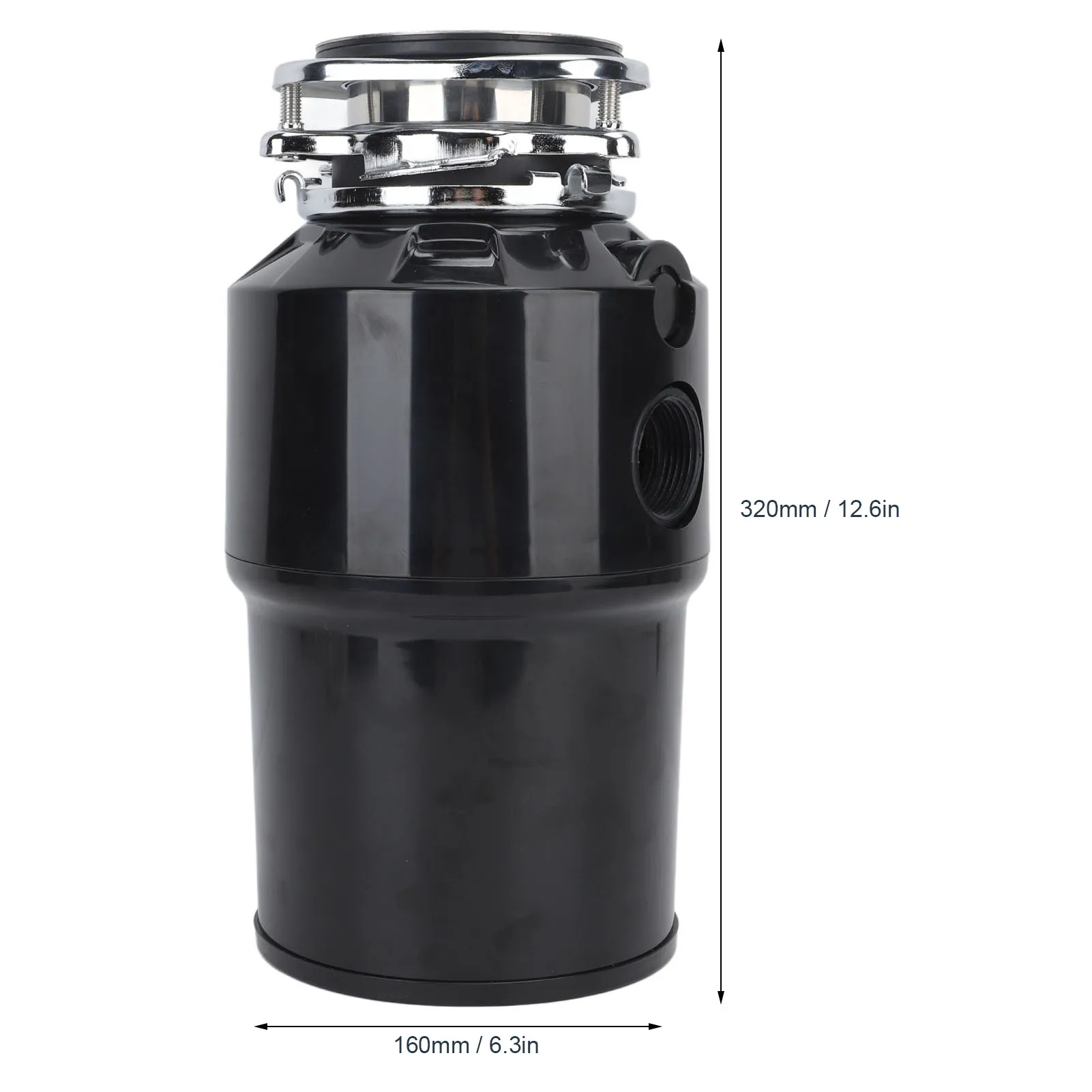 630W Kitchen Waste Processor Continuous Feed 2800RPM Quiet Operation Simple Installation Food Waste Disposer EU Plug 250V 4
