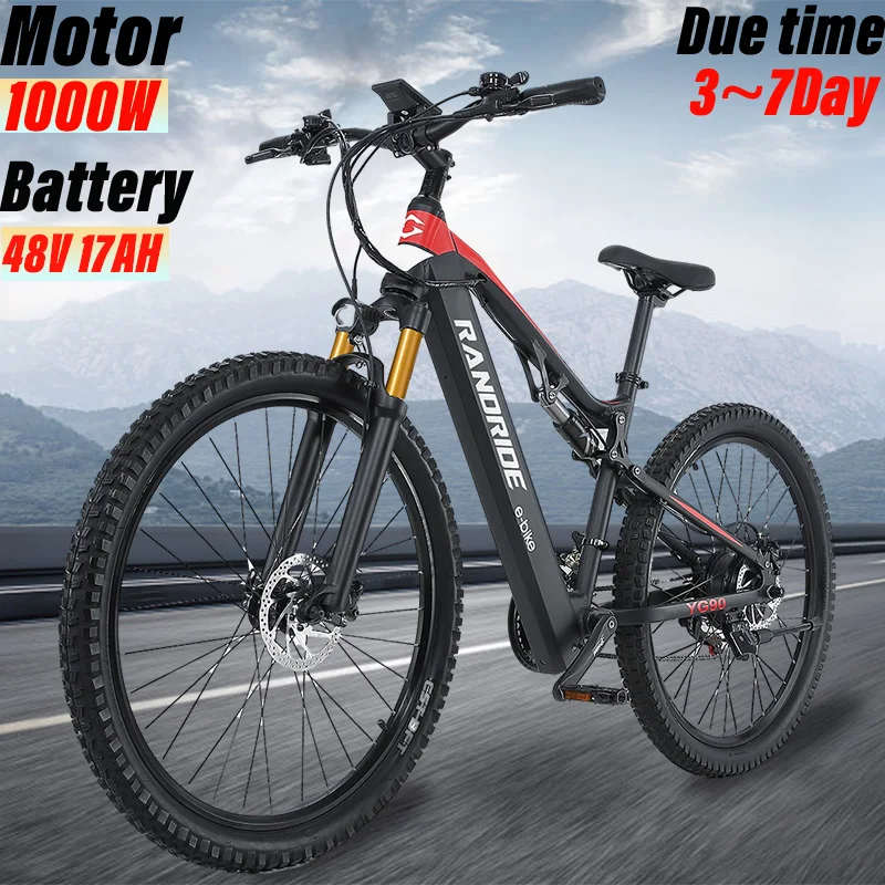 1000W17AhYG90offroadelectricmountainbikewithhydraulicbrake