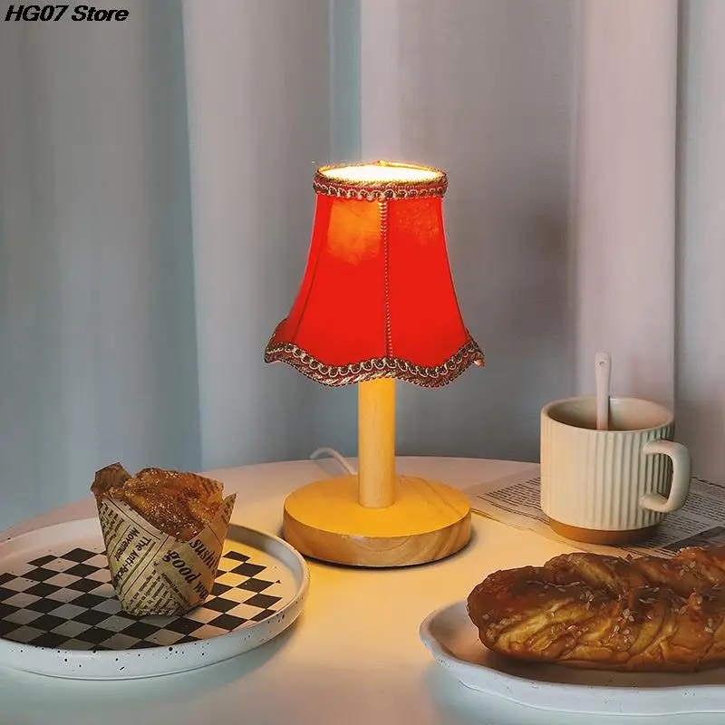 Pantalla de lámpara Retro de Europa, tela Jacquard de Color sólido, candelabro hecho a mano, cubierta de lámpara de pared, accesorios de carcasa, 1 unidad