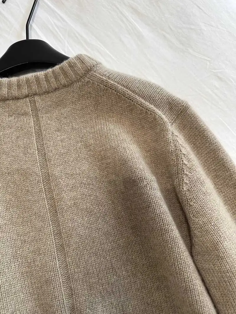 drop-shoulder crewneck jumper women new wool blend warm thick oversized sweater women autumn winter 6