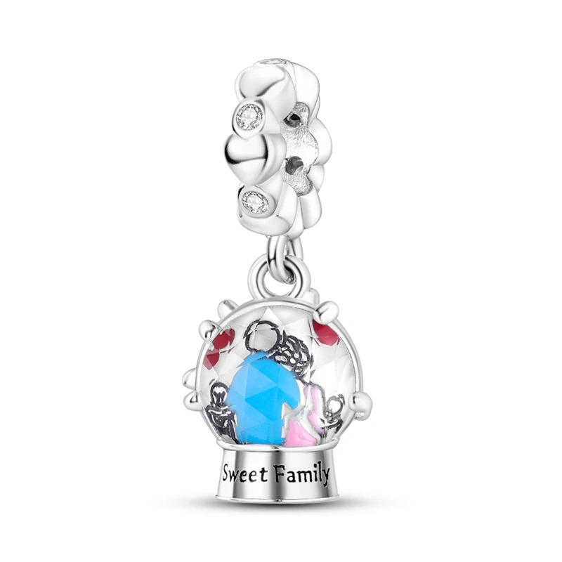 Rosa Ballett Mädchen Anhänger Charms Perlen passen Original Armband Halskette 925 Silber DIY Schmuck – Detail 18