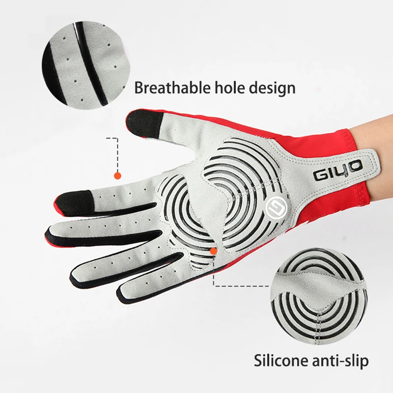 GIYO Bicycle Gloves for Men Touch Screen Gel Breathable Sports Cycling Gloves MTB Road Bike Riding Racing Women Bicycle Gloves 5