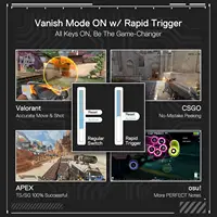 Redragon K617 Rapid Trigger Gaming Keyboard, 60% 61 Keys Wired Mechanical 8K Hz Polling RateDedicated Magnetic Switch Misty Grey - Image 6