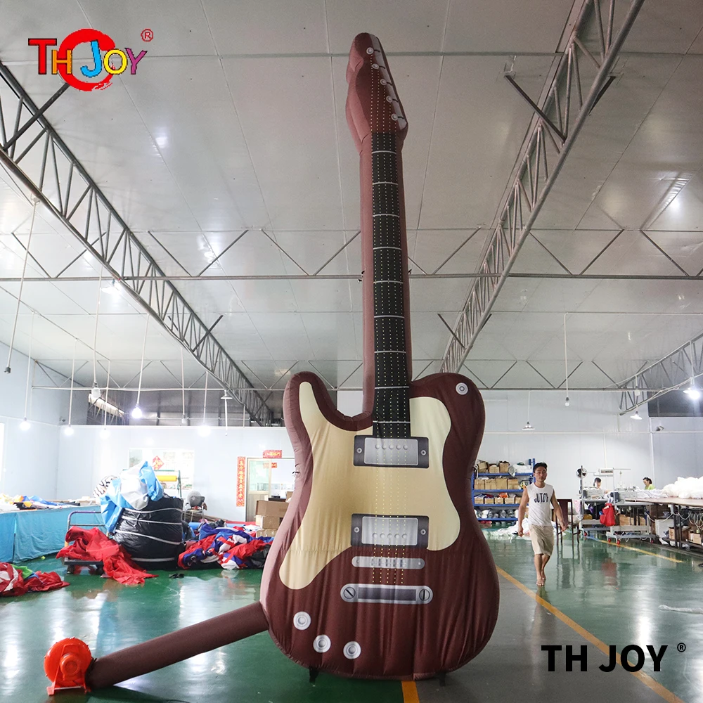 

free air shipping to door! 6-10m giant inflatable guitar,giant inflatable guitar model for advertising