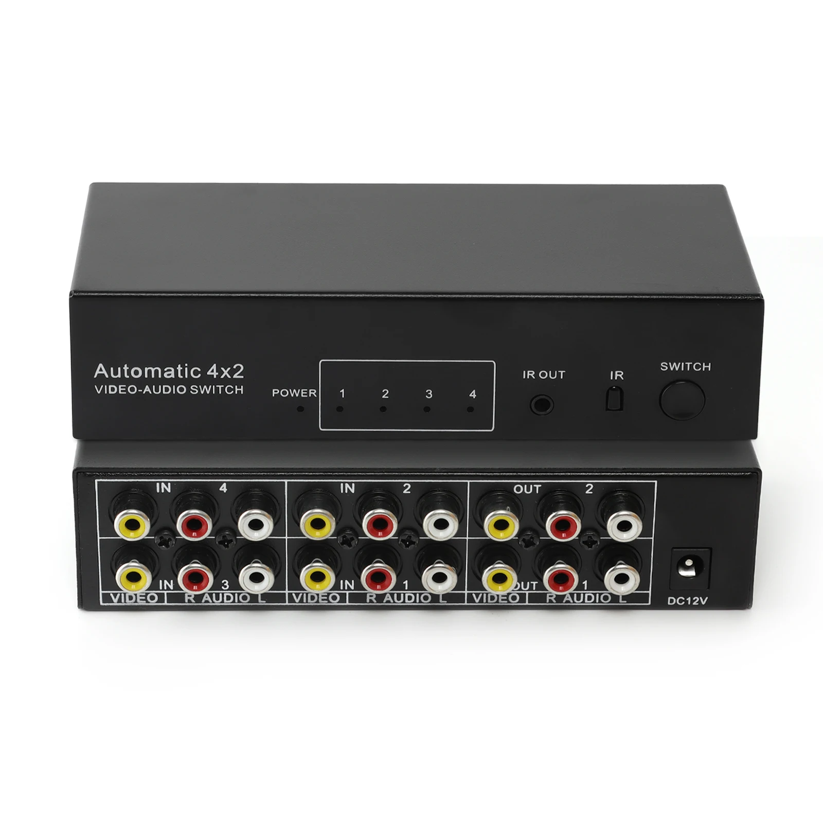 1Pc AV SWITCHER AV Switch 4 Way Good Quality RCA Converter Video Audio
