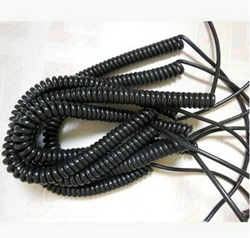 CNC Handwheel 12 15 16 17 18 19 21 Cores Spring Spiral Cable Coiled Cable for CNC Handheld Encoder Manual Pulse Generator MPG