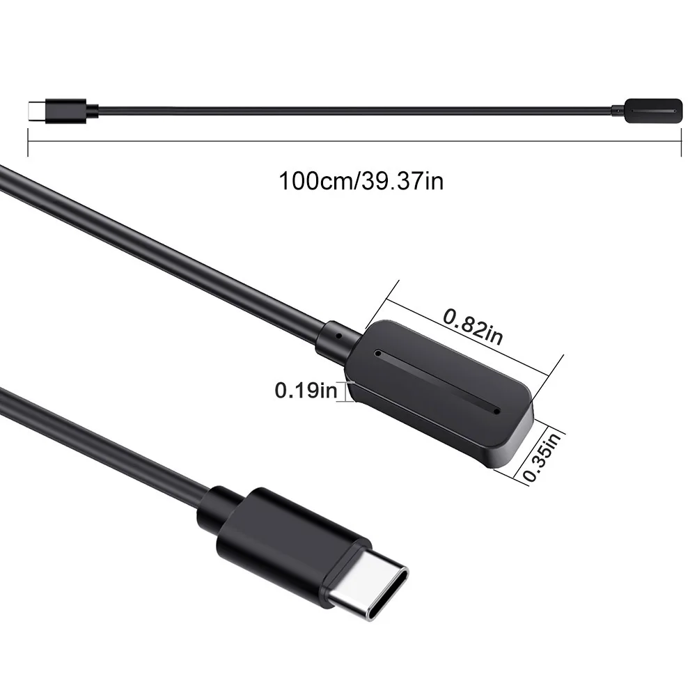 Portable 1M USB C Charging Cable with 5V Power Adapter