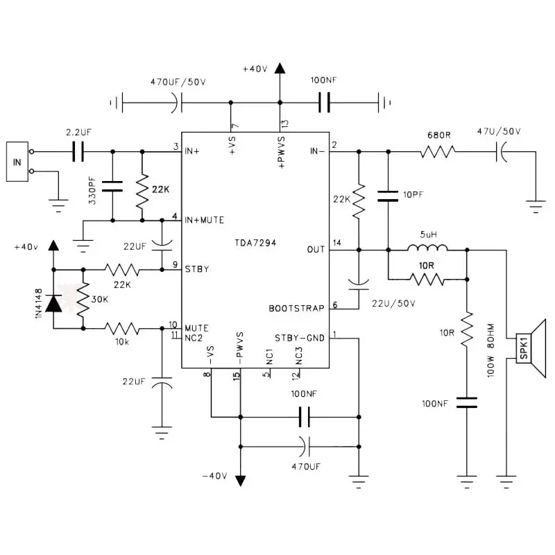 Amplificador de Potência Áudio Hifi Dual Channel Kit Faça Você Mesmo Placa Acabada Pcb Dlhifi Tda7294 x2 100w Mais 100w - Image 5