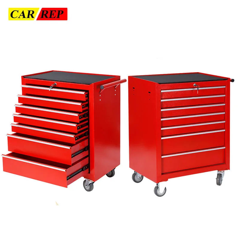 Auto Repair Tool Box Universal Auto Repair Tool Multifunctional 7 Drawers Type