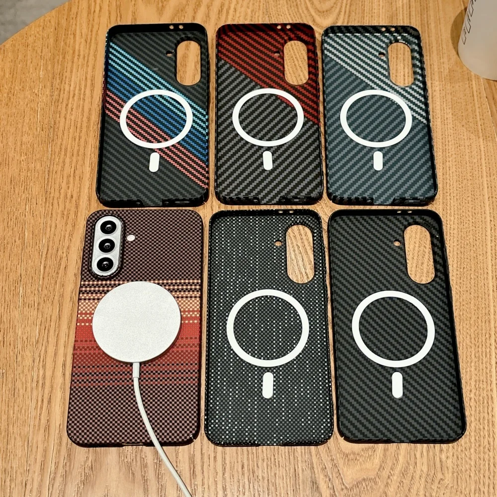 Ultrathin Frosted Kevlar Carbon Fiber Phone Case with MagSafe Compatibility