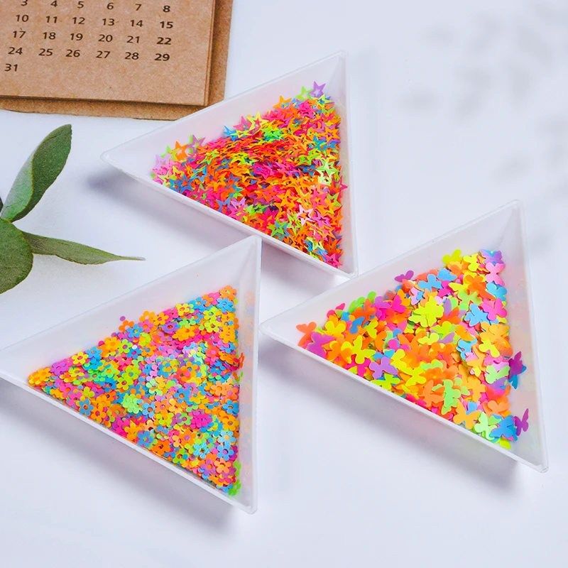 Fluorescence Epoxy Filling Butterfly Epoxy Resin Filler Pigment Letter Stars Flower Resin Sequins DIY Jewelry Making Accessories