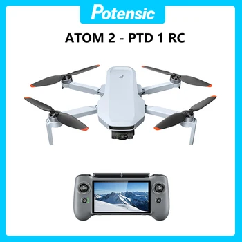 Drone Potensic Original ATOM 2 con telecomando PTD 1 per video 4K per adulti, foto 8K, 10KM, riprese verticali, traccia notturna AI