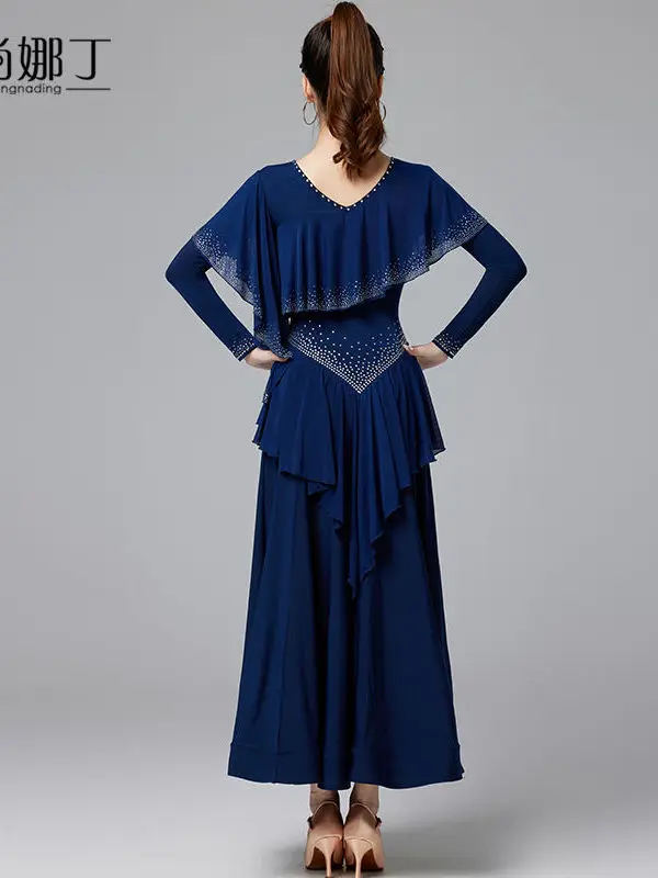 Modern Dance Dress New National Standard Waltz Social Dance Big Swing Dress Professional Competition Performance Skirt