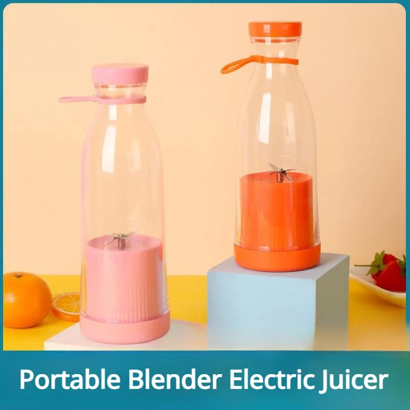 

Portable Blender Small Electric Juicer 300ML Blender cup Rechargeable Mixer Smoothie Shakes Orange Fruit Juice Extractor Machine