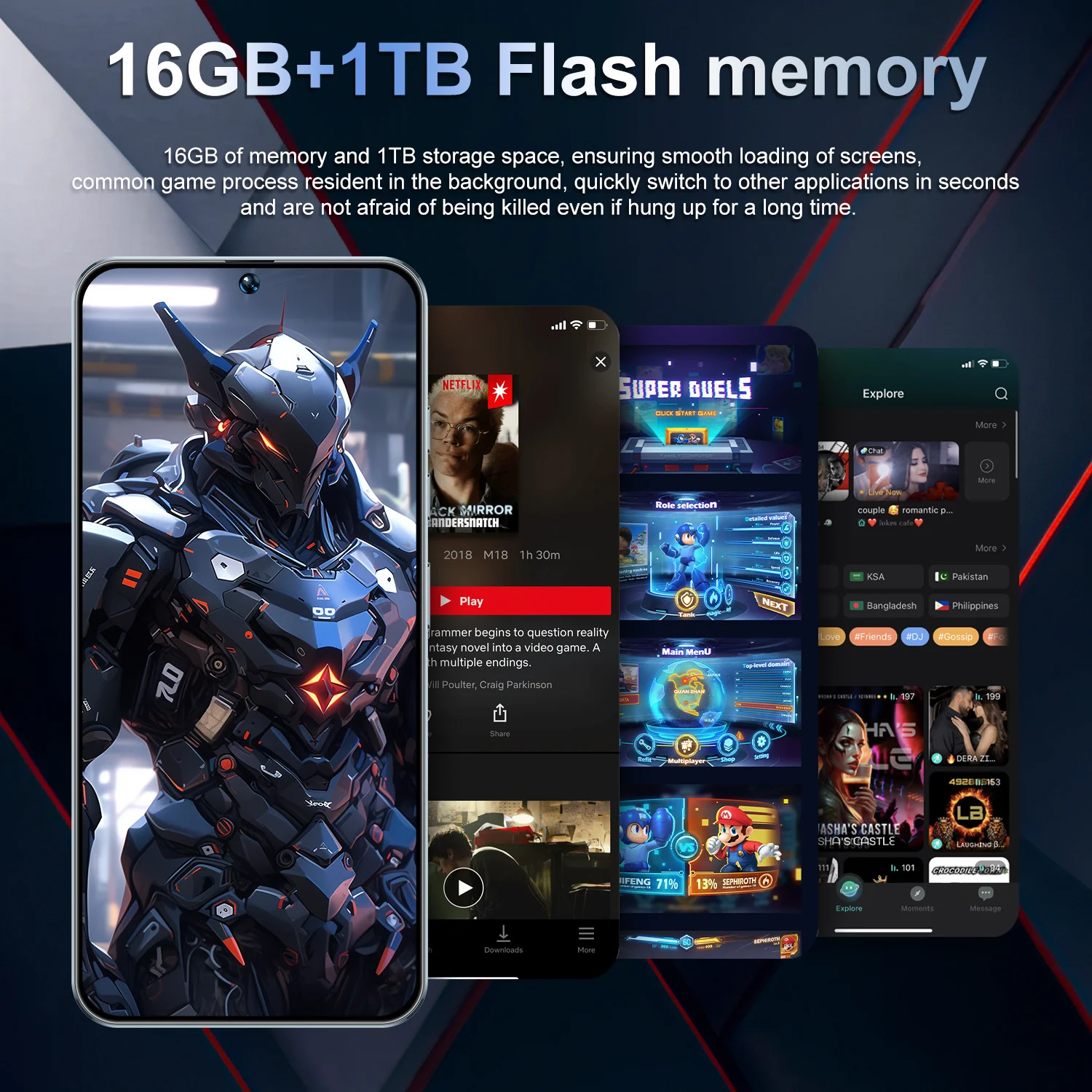 HOT 2025 New GT30 Pro 7.3HD Global Edition Original Smart Dual Card 7800mAh Battery Facial Recognition Function