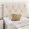 Twin XL Size Bed, Wall Mounted Twin Headboard Only, Modern Button Tufted for Dorm Bedroom, Attachment Device, Headboards 1