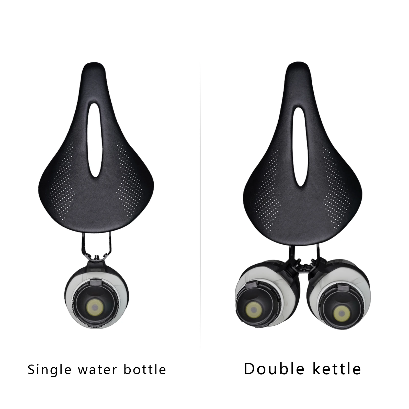 Bicycle Water Bottle Cage Bicycle Bottle Holder Water Bottle Holder Bicycle Expansion Bracket ENLEE Double Cup Bicycle Water Bottle Cage Saddle Extension Holder Cycling Kettle Brackets MTB Road Bike Accessories Parts